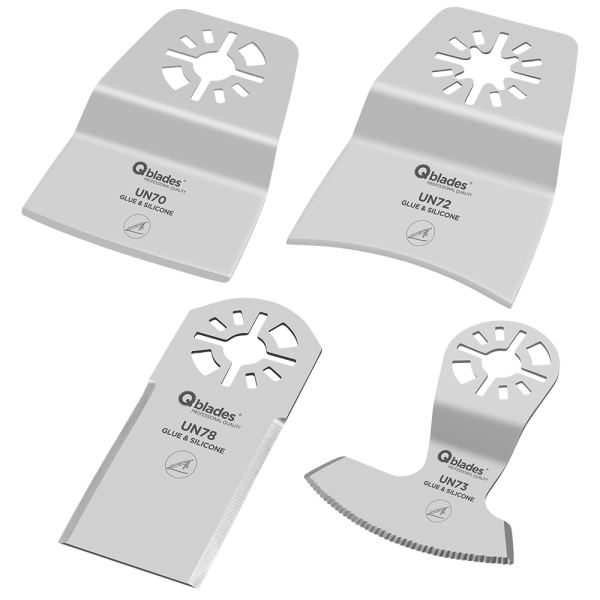 Multitool Sanierungs-Werkzeugset mit Universal-Aufnahme 4-tlg.